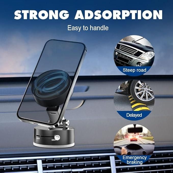 360° Magnetic Phone Holder – Secure Mount, Smooth Rotation