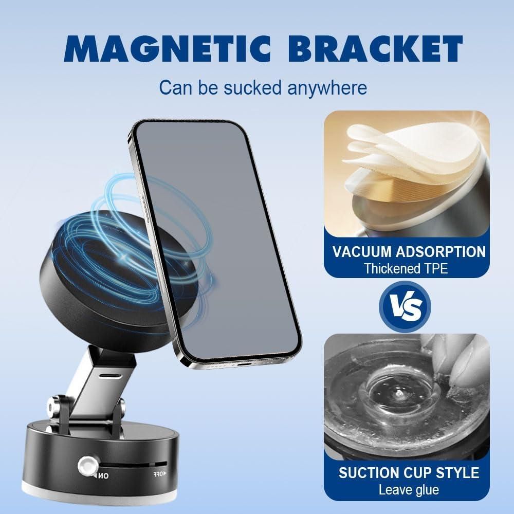 360° Magnetic Phone Holder – Secure Mount, Smooth Rotation