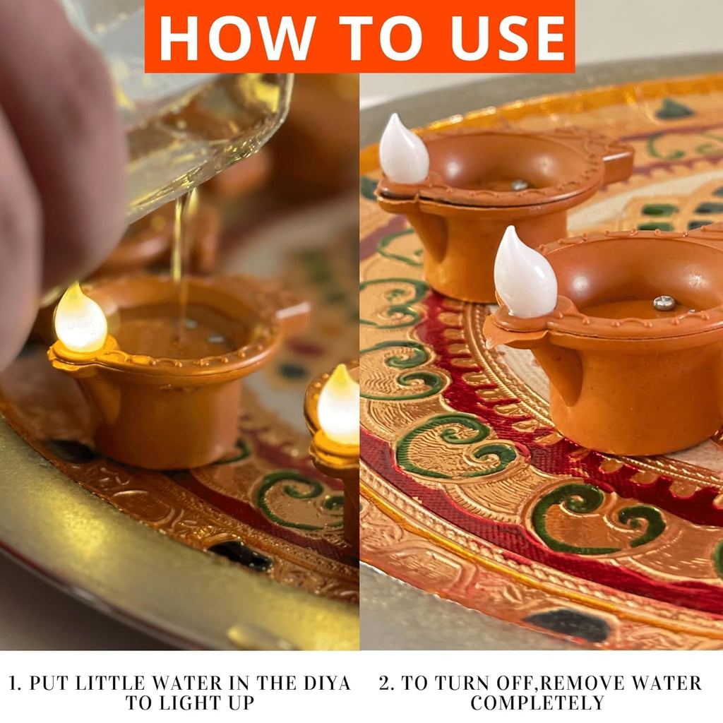 LED Water Sensor Diyas – Ambient Plastic Lights