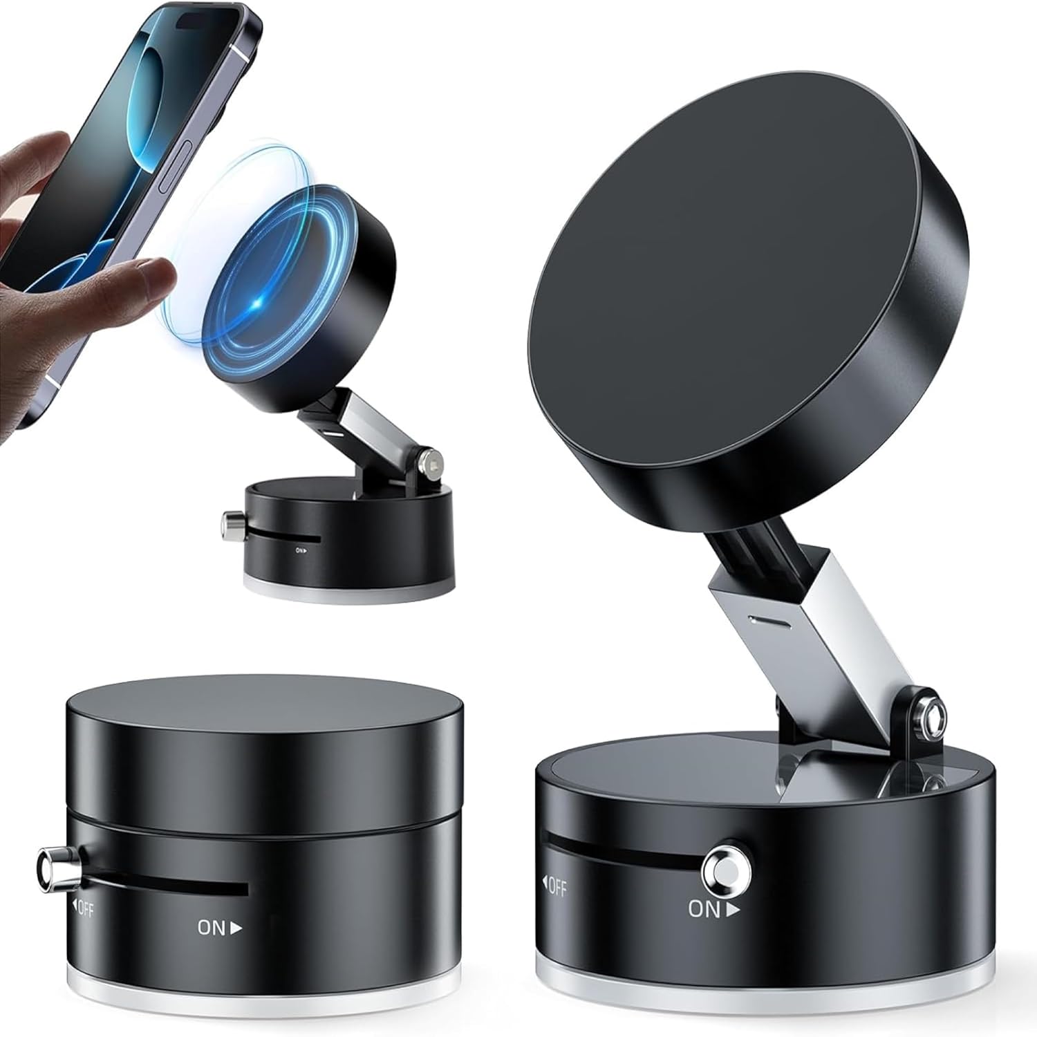 360° Magnetic Phone Holder – Secure Mount, Smooth Rotation